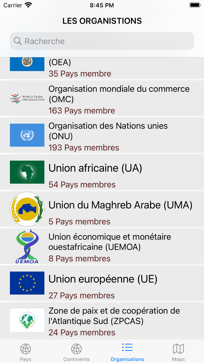 Tout Les Pays Du Monde