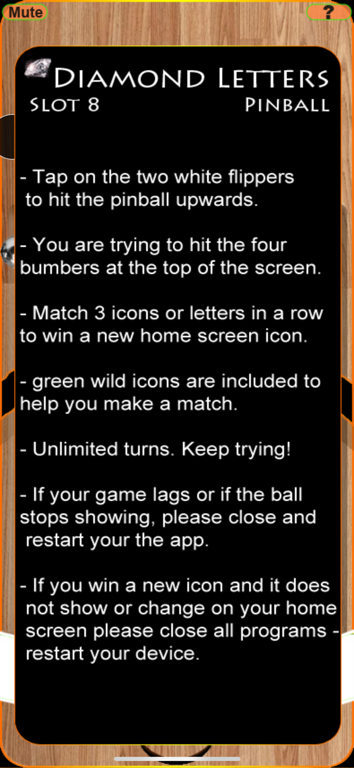 Slot H Diamond Letters