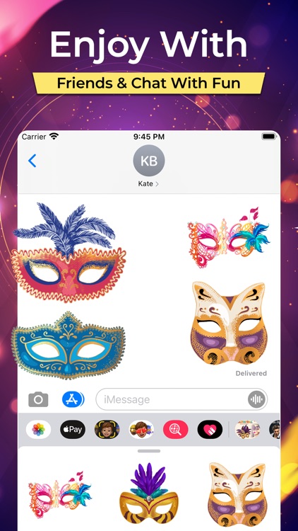 Carnival  Mask Stickers screenshot-3