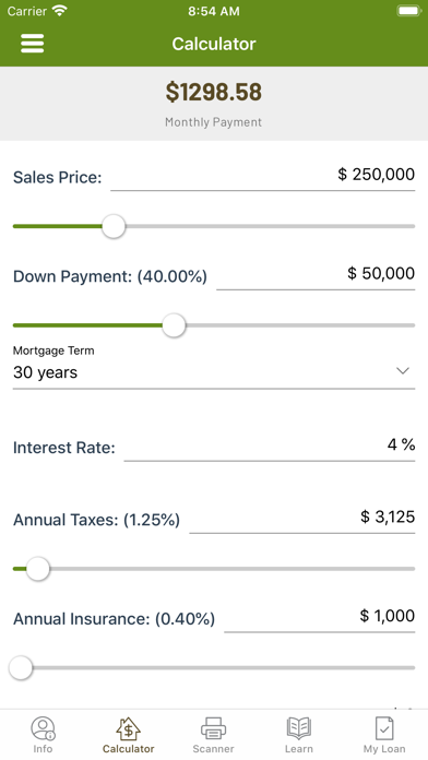 Uwharrie e-zMortgage Screenshot