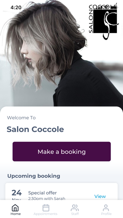Salon Coccole Screenshot