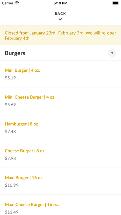 The Burger Place Screenshot