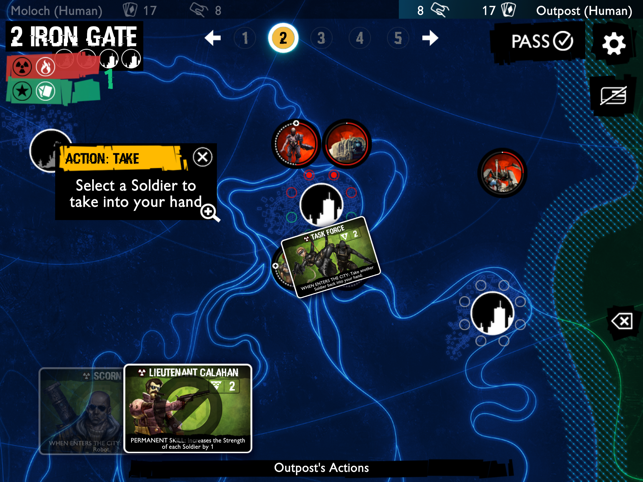 Neuroshima Convoy card game Screenshot