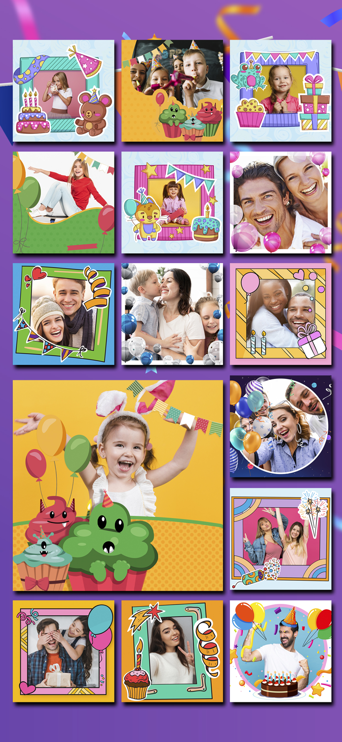 New Birthday Frames Collection