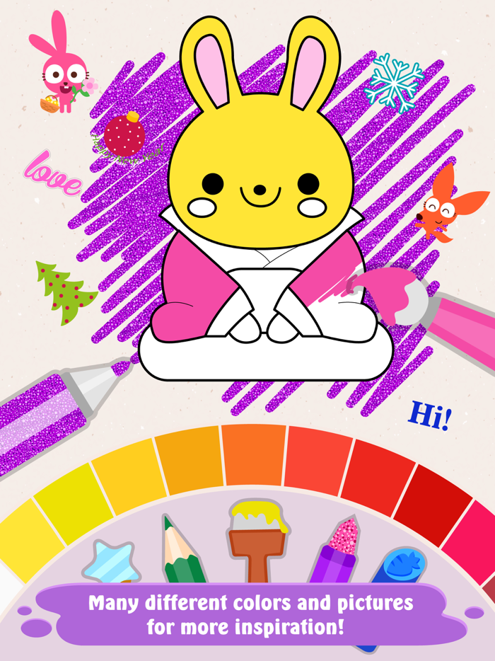 Purple Pink Coloring Fun