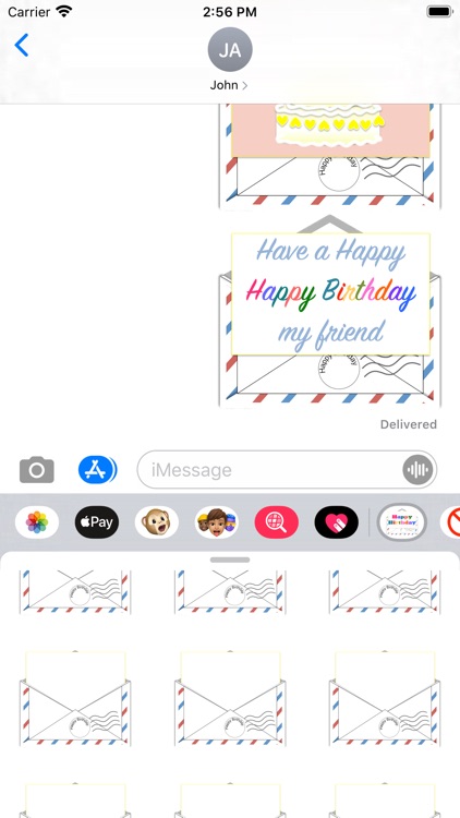 Birthday Letters Stickers screenshot-5