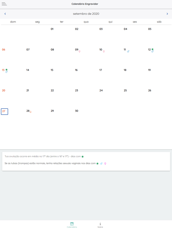Screenshot #5 pour Teste de Fertilidade