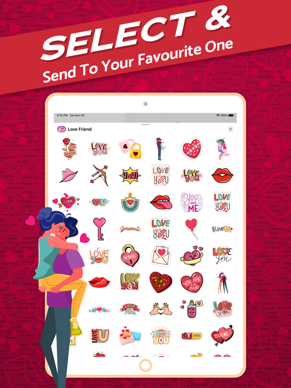 Screenshot #5 pour Love Friends Forever Stickers