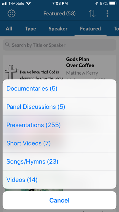 Christian Bible Videos & Songs Screenshot