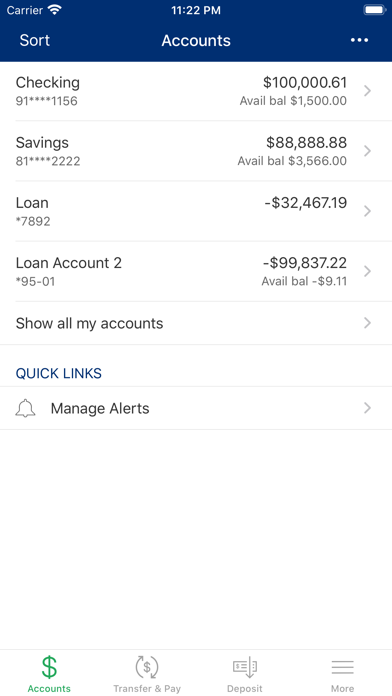 Coastal Carolina National Bank Screenshot