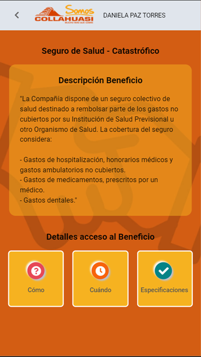 Personas Collahuasi Screenshot