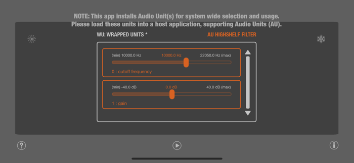 WU AUHighShelfFilter