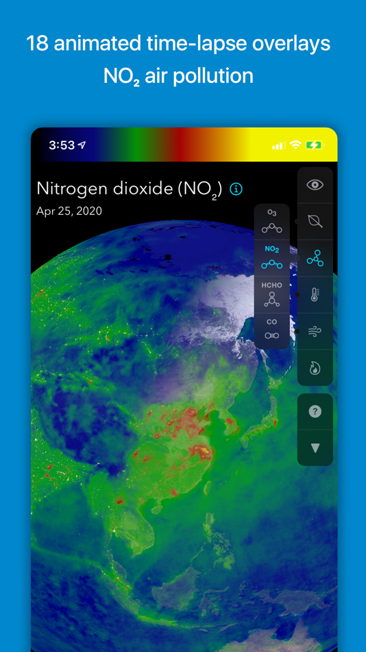 #8. Orbiter - Earth Visualizer (iOS) Podle: Rayner Software LLC