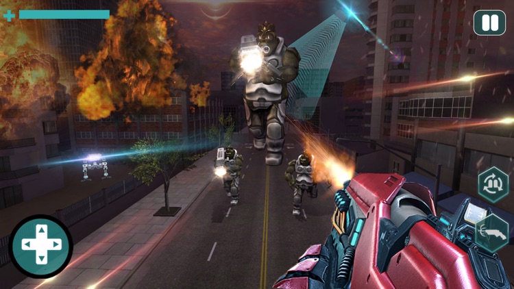 Epic Sci Fi War Robots Battle screenshot-3