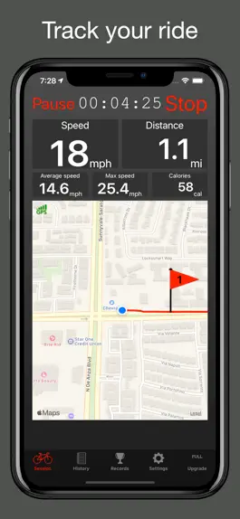 Game screenshot Fitmeter Bike Basic - Cycling mod apk