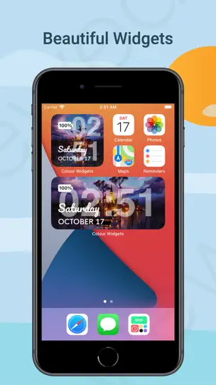 Captura de pantalla de Colour Widgets en iPhone 4