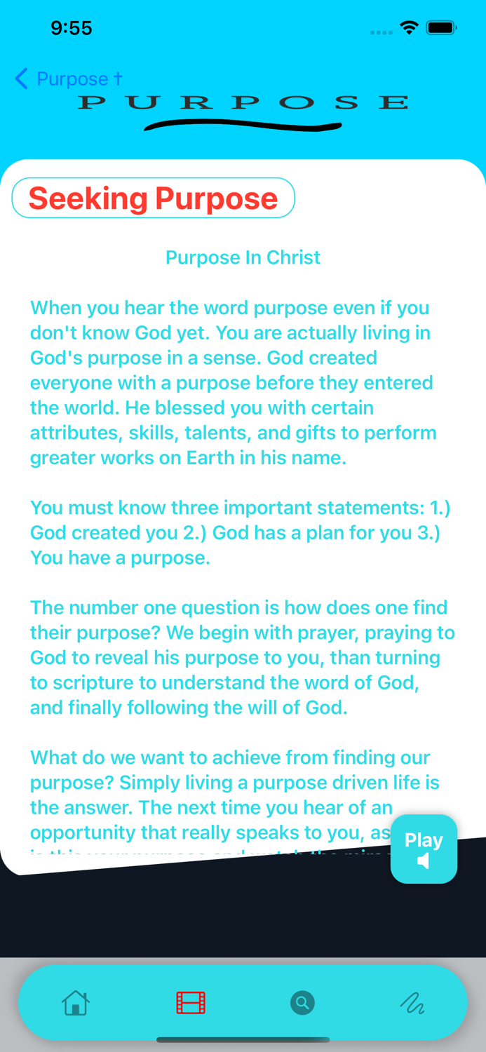 Purpose - From God