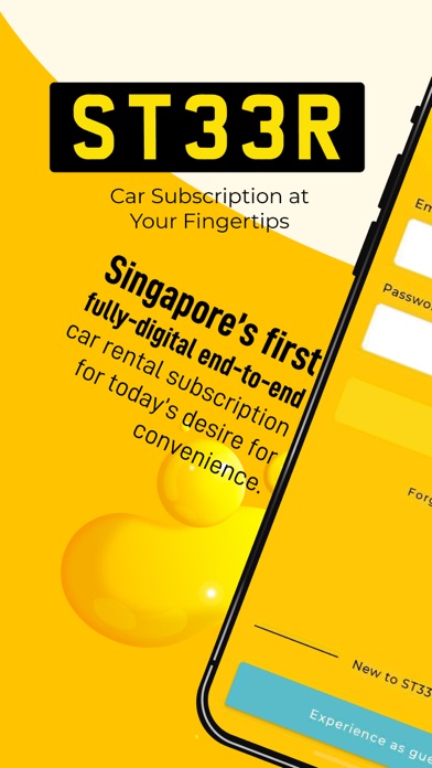 ST33R: Car Rental Subscription Screenshot