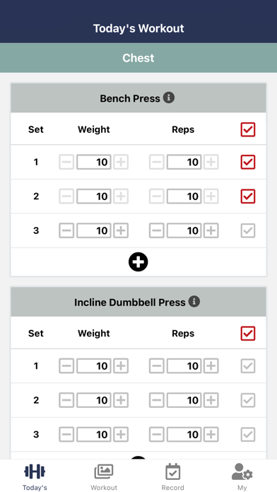 Beginners Workout Screenshot