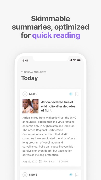 Newsdrop - Read News Faster screenshot-0