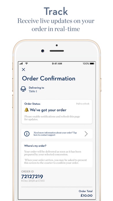 Ascot Food & Drink Ordering Screenshot