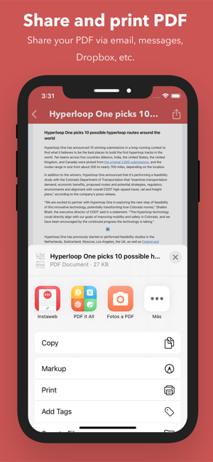 Web to PDF Converter & Reader Screenshot
