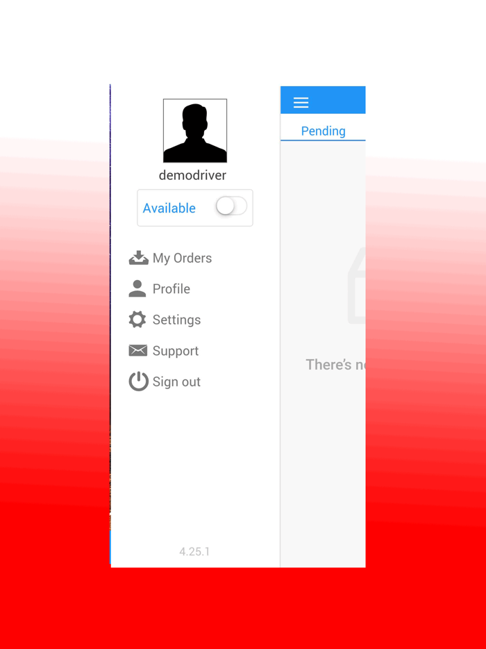 Driver Delivery Orders.sx App