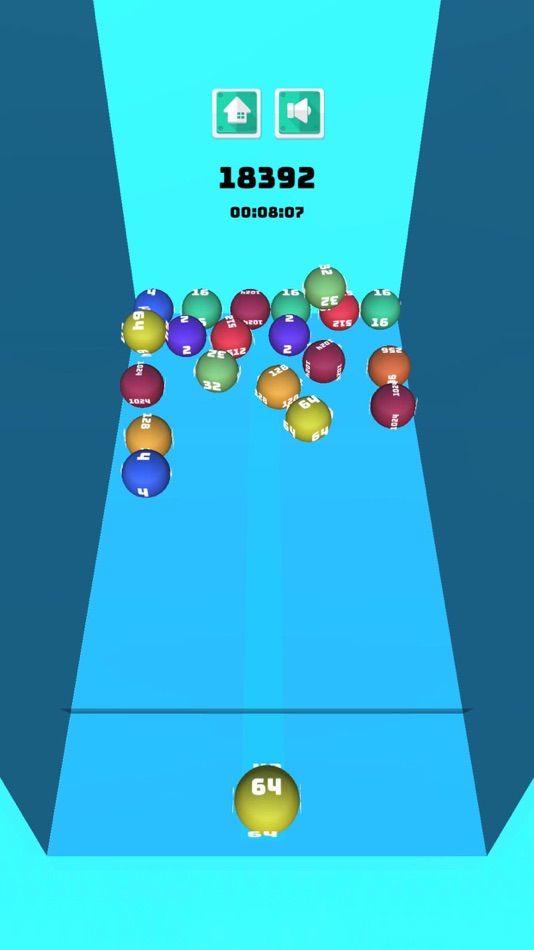 #1. Number Bubbles: Aim & Merge 3D (iOS) Podle: Yalcin Catar