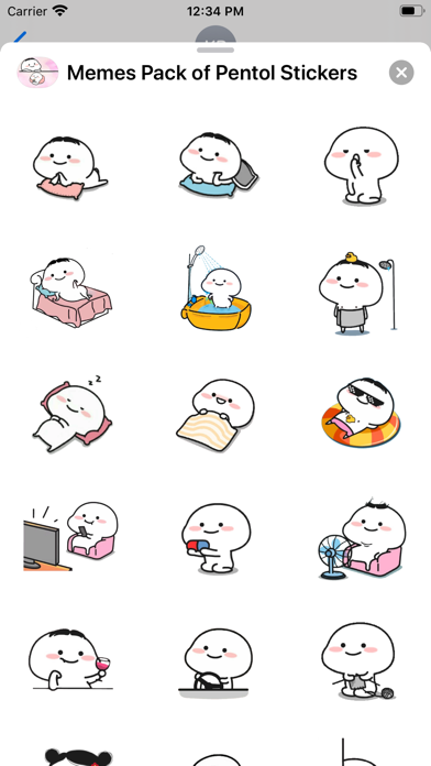 Memes Pack of Pentol Stickers Screenshot