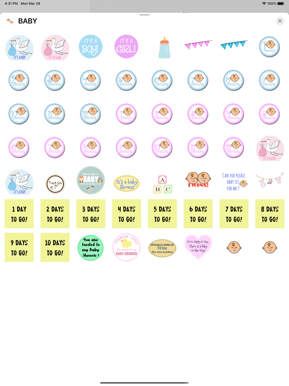 Screenshot #4 pour BABY+ Sticker Pack