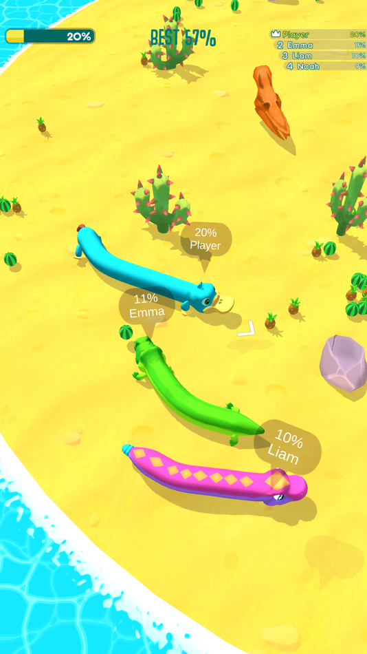 #5. Snake Arena 3D: Battle Rivals! (iOS) By: AI Games FZ