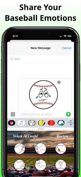 Game screenshot Home Run Baseball Emojis hack