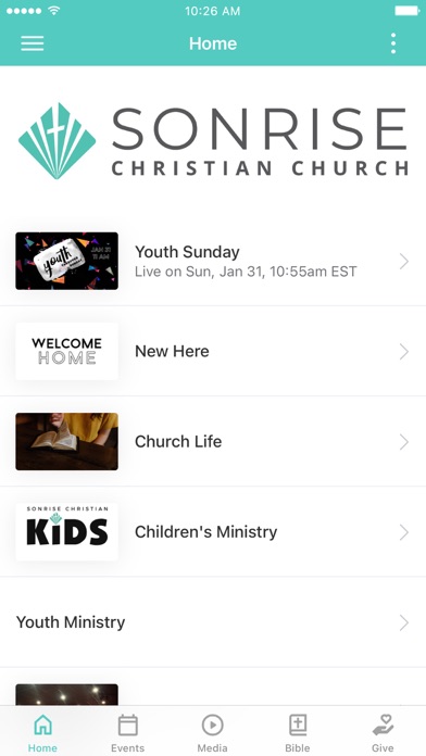 Sonrise Christian Church Screenshot