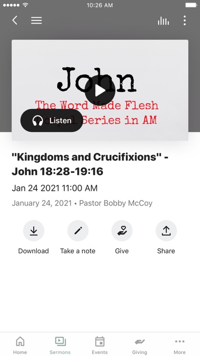 Oak Ridge Baptist Church, Inc Screenshot