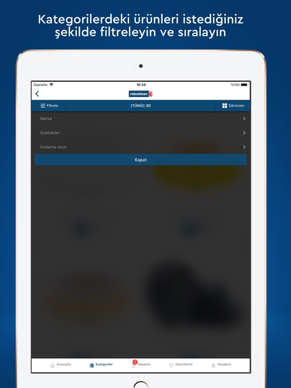 Robotistan iPad screenshot 4 - Shopping app