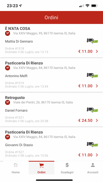 ISeat Delivery Screenshot