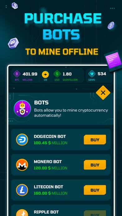 Idle Crypto Miner Game Screenshot