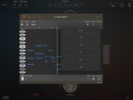LoopBud - AUv3 MIDI Recorder iPad app afbeelding 2