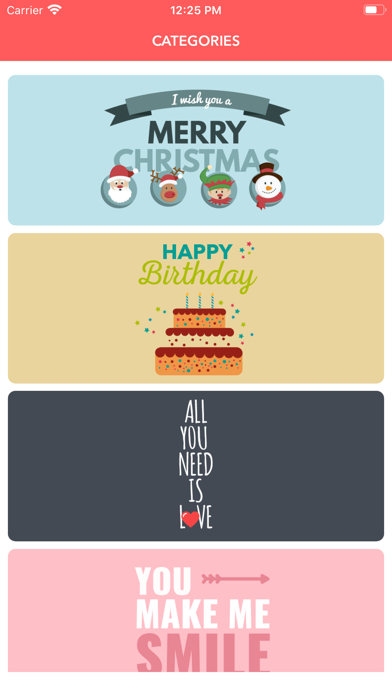 Premium Greeting Cards Screenshot