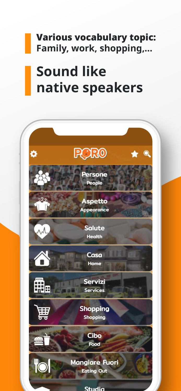 PORO - Italian Vocabulary