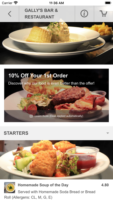 Gallys' Bar & Restaurant Screenshot 3 - AppWisp.com Gallys' Bar & Restaurant Screenshot 3 - AppWisp.com