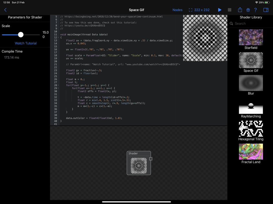 #1. ShaderMania (macOS) 来自: Markus Moenig