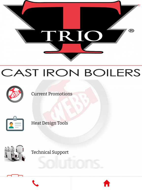 FW Webb Heat Design App iPad screenshot 1 - Business app