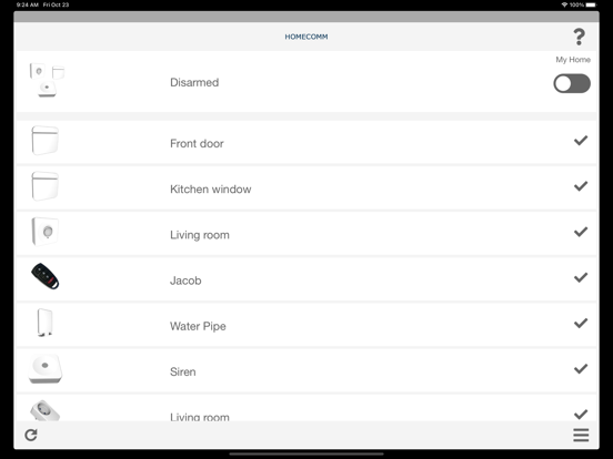 Screenshot #5 pour HomeComm Alarm
