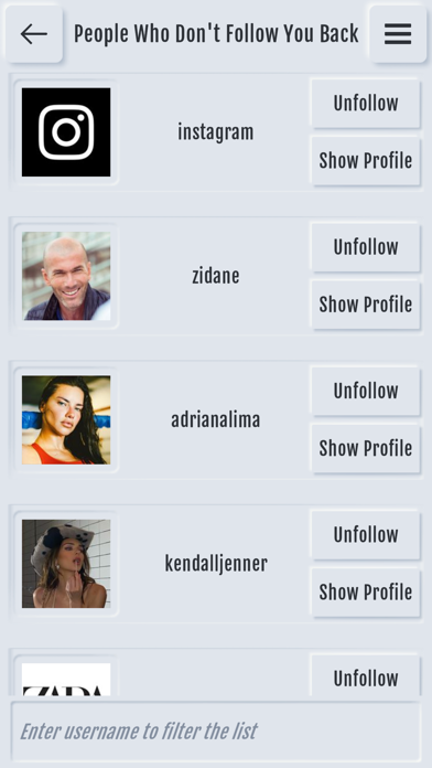 Followers Manager Screenshot