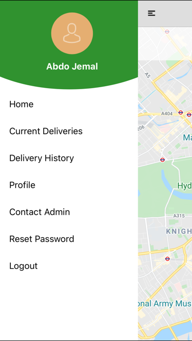 GOE DASH Delivery Screenshot