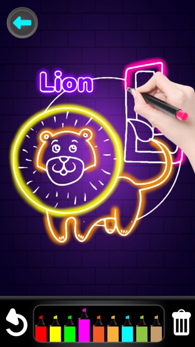 Coloring Glitter Numbers Screenshot