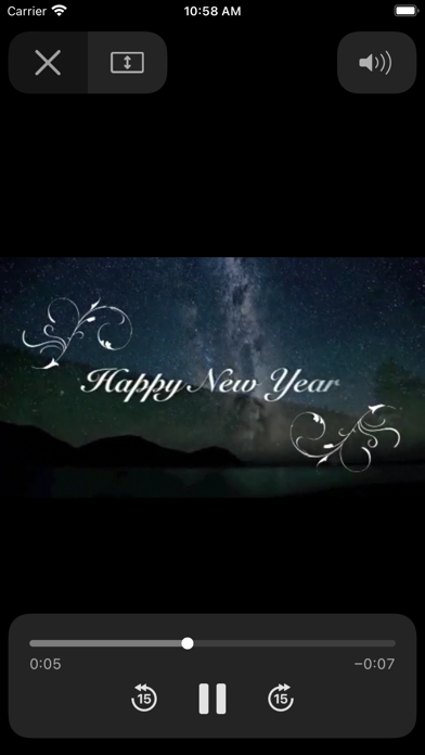 Video Greetings 2021 New Year Screenshot