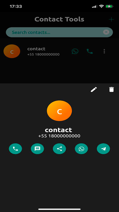 Screenshot #2 pour Contact Tools