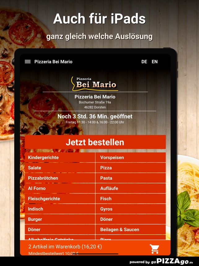 Pizzeria Bei Mario Dorsten on the App Store